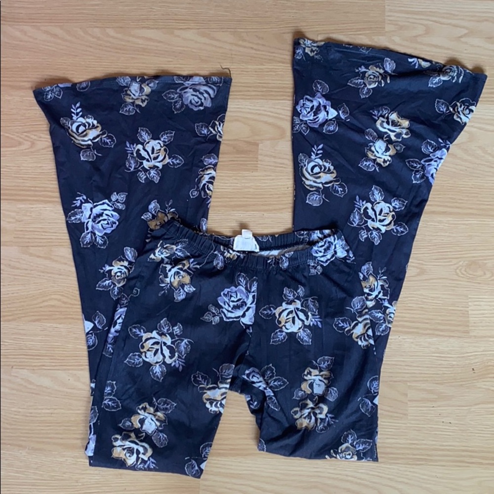 Flare floral pants